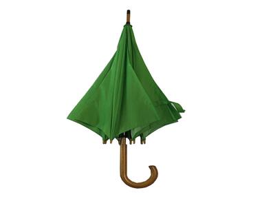 China 23 Inch Dia 102cm Pongee Fabric Wooden Handle Umbrella for sale