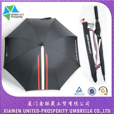China TUV Fiberglass Handle Manual Close Windproof Golf Umbrellas for sale