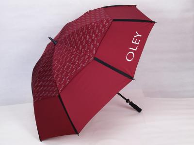 China Letter Printed Windproof Golf Umbrellas For Men for sale