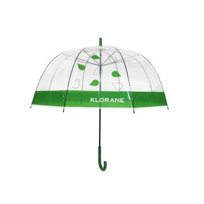 China BSCI 23 Inch Transparent POE Transparent Rain Umbrella for sale