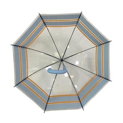中国 70cm完全な印刷POEのプラスチック子供は傘を見通す 販売のため