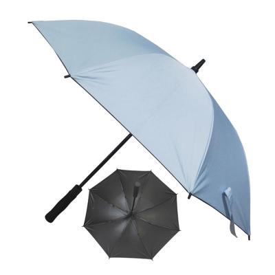 China Vinyl beschichtete automatischen windundurchlässigen Golf-Regenschirm der Rohseide-190T halb zu verkaufen