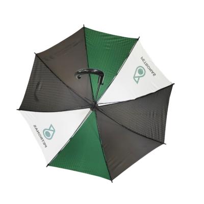 中国 防風の23インチ8の肋骨の広告のための注文のロゴのゴルフ傘 販売のため