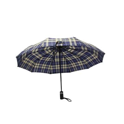 China Compruebe el cierre abierto auto plegable del paraguas del modelo tres para saber si hay hombres en venta