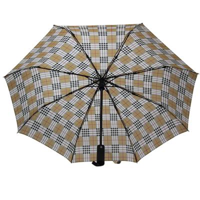 China 8mm Metal Shaft Full Automatic Umbrella Stripe Pattern For Business Men for sale