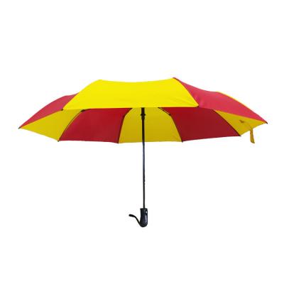 China TUV Certified Foldable Polyester 190T Windproof Mens Umbrella for sale