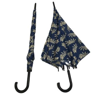 China BV Certified Auto Open Long Stick Ladies Umbrella With Plastic J Handle for sale