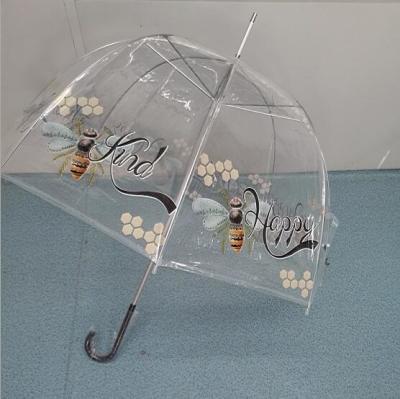 China TUV Automatic Open Clear POE Kids Compact Umbrella 100cm for sale