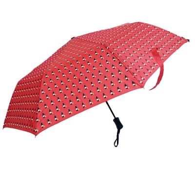 China Custom Logo Pongee 190T Outdoor Automatic Folding Umbrella 21inch for sale