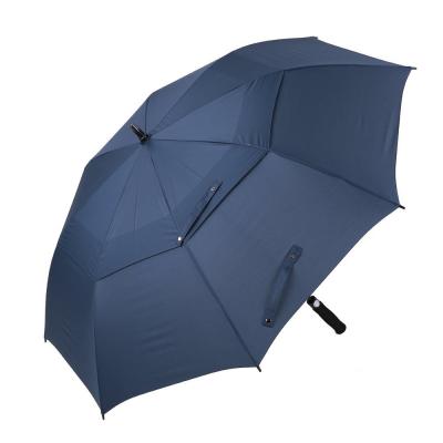 China Paraguas promocional de la lluvia del golf de la capa doble de la pongis 190T en venta