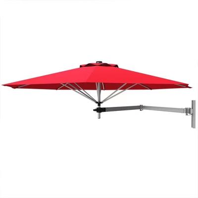China 8FT / 10FT Wall Mounted Cantilever Sun Umbrella With Adjustable Pole en venta