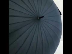 Colorful Stripe Waterproof Pongee Compact Golf Umbrella 27“*8K
