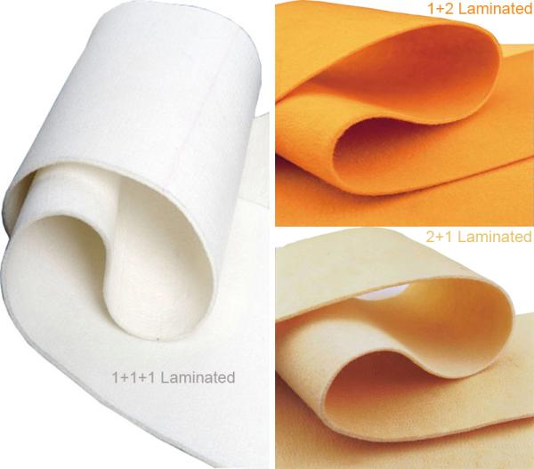 Quality Triple Layer Press Fabric 1450g/M2 To 1750g/M2 BOM Pressing Cloth for sale