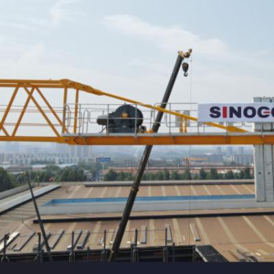China Selbst aufrichtender Luffing Tower Crane Topless 10 Tonnen zu verkaufen