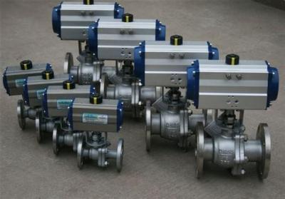 China Ball Valves Electric Valve Actuator AT / GT Series And Aluminum Alloy Cylinder Block for sale