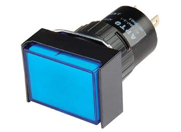 China Dia16mm Blue Digital Speed Indicator , Square Bright LED AC Indicator for sale