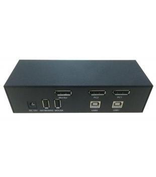 China 3840x2160 2 de escritorio puerto portuario del interruptor SW1201DP 2 del DP KVM en venta