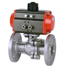 China Flange 8bar Pneumatic Ball Valve 4.0MPa RQ4P1FP16-Q With WCB Actautor for sale