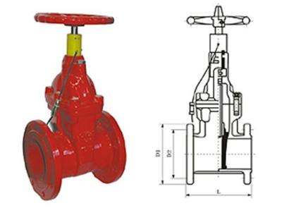 China Special fire signal resilient seated gate butterfly valve pressure 1.0 - 2.5MPa for sale