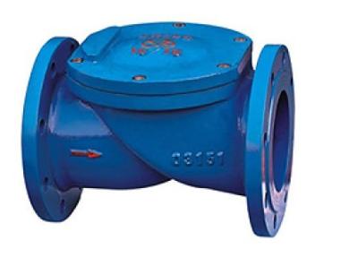 China H44X (SFCV) Cast Iron Flange rubber disc check valve for pump, weak corrosive fluid for sale