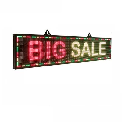 China SMD3535 Full Color Led Text Display Board 16*160cm Car Window Message Display for sale
