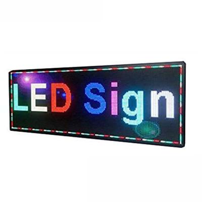 China Scrolling Auto Rear LED Window Display Signs Full Color Programmable RS232 control for sale