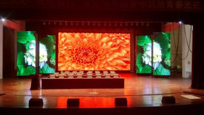 China contexto de la etapa de la pantalla de 1200cd LED, negocio de publicidad video de la pared de P3 LED en venta