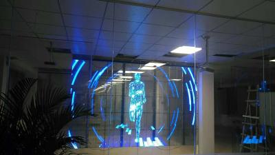 China 8000 dots SMD2121 Transparent Led Window Display for Building Decoration for sale