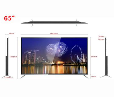 Chine Liquide Crystal Display TV de 400 lentes affichage à cristaux liquides Smart TV Android 8,0 de 65 pouces à vendre