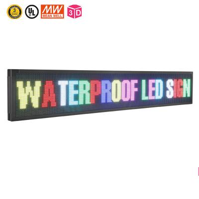 China RGB P10 LED Scrolling Message Board 6500 Nits For Windows for sale