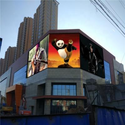 China DIP346 Outdoor LED Advertising Display 3x2m Iron Cabinet Frame for sale