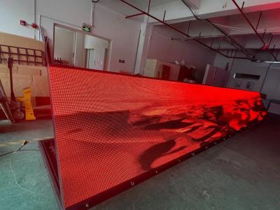 China Diodo emissor de luz exterior vermelho de PSE Front Service P10 que anuncia a exposição com armário de alumínio à venda