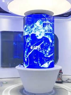 China Zylinder P3.9 - transparente Anzeige des 7,8 Nations-Stern-LED zu verkaufen