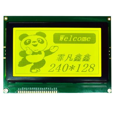 Chine Module positif d'affichage à cristaux liquides du graphique STN de résolution du module 240*128 d'affichage d'affichage à cristaux liquides de vert jaune à vendre