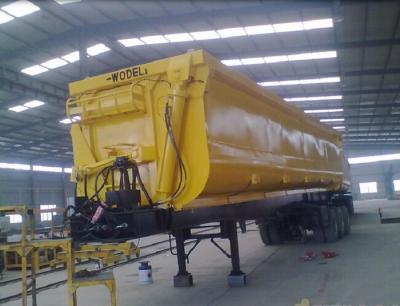 China Rear end Dump Semi Trailer For containers or bulk cargo , tri axle dumps for sale for sale