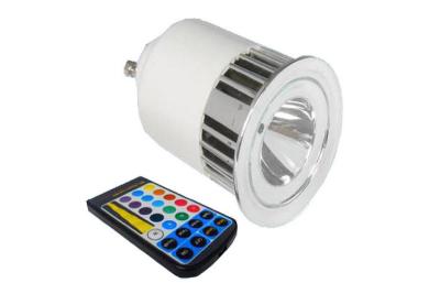 China RGB 5W LED Spotlight Bulb , Bridgelux Color Changing LED Bulb Decorative Lighting for sale