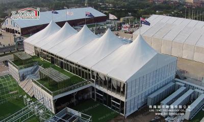 China New Innovative Design High Peak Two Story Tent With Hard Walls For Large Event for sale