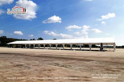 China 20x90m Outdoor Frame Tent With White PVC Fabric Cover For Various Functions for sale