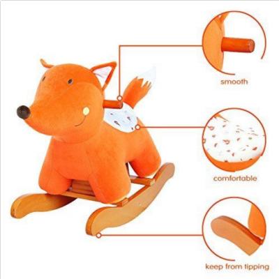 China O brinquedo de balanço do luxuoso da criança de Labebe, Fox dado forma enchido senta-se nos balancins animais à venda