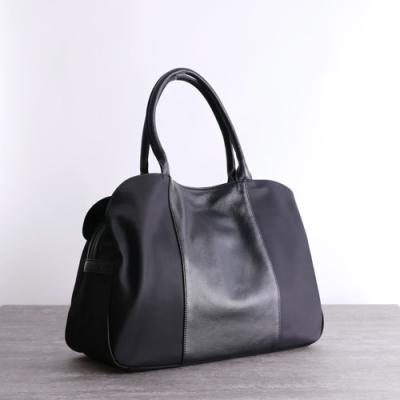 China Oxford Cloth Womens Leather Bags OEM Waterproof Tote Bag With Zipper for sale