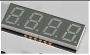 China 0.4 Inch SMD Seven Segment Display , 4 Digit 7 Segment Led with White Red Colour for sale
