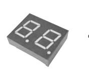 China Dual Digit Multi Segment LED Display 0.36 Inch 7 Segment Common Anode for sale