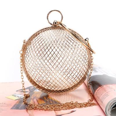 中国 Oリングのハンドルが付いている円形の財布フレームの鉄の球の形のクラッチ フレーム 販売のため