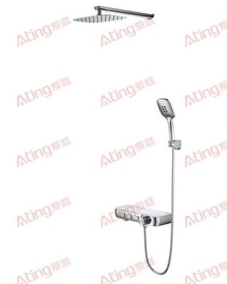 China in wall #304 stainless steel thermostatic shower sets with hand shower top shower water outlet  AT-HJ003 for sale