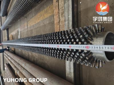 China Seamless Carbon Steel Studded Finned Tube ASTM A213 T11 T22 T5 T9 T91 for sale