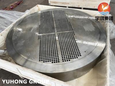 China A516 GR.70N STATIONARY carbon steel TUBESHEET HEAT EXCHANGER PART for sale