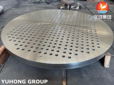 China ASTM A182 F316 Large Diameter Stainless Steel Forged Tube Sheet For Heat Exchanger for sale