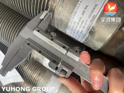 Китай Трубка теплообменного аппарата ребристой трубы нержавеющей стали HFW ASTM A312 TP304H спиральная сваривая продается