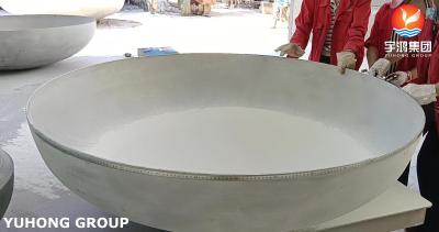 China Cabeza elipsoidal de acero inoxidable del 2:1 de ASTM A240 321/extremo del plato para el recipiente del reactor en venta