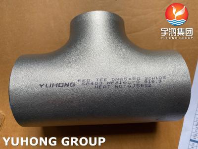 China Buttweld Fittings ASTM A403 WP316L Reducing Tee Customized Size B16.9 for sale